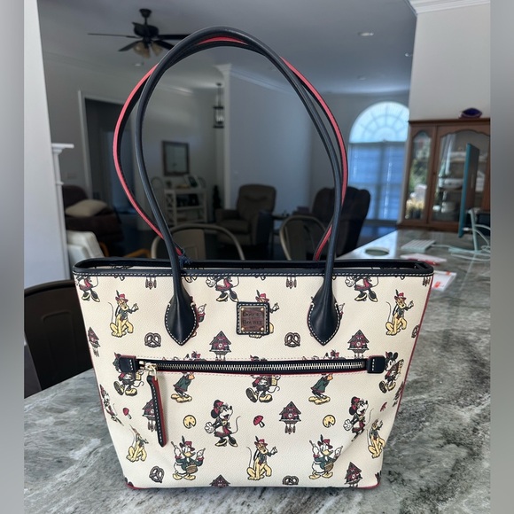 Dooney & Bourke x Disney Epcot World Showcase Germany Tote Bag NWT - Picture 2 of 10